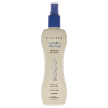 BioSilk Hydrating Therapy Pure Moisture Leave-In Conditioner Spray | 7 Ounces | Replenishes Hair Moisture & Coarse Hair | Anti Frizz