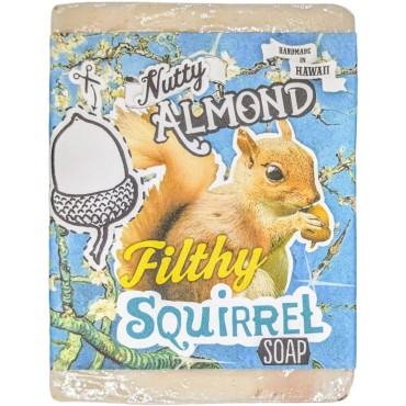 Filthy Squirrel all natural glycerin BAR SOAP Almond Coconut by Filthy Farmgirl