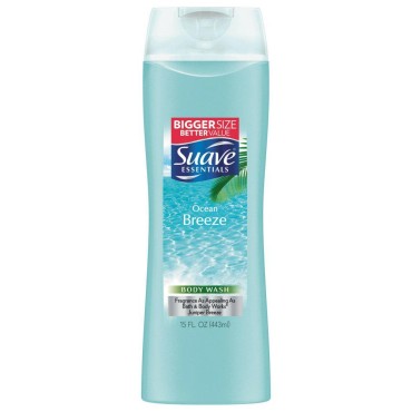 Suave Naturals Body Wash - Ocean Breeze - 15 Fl Oz (Pack of 2)
