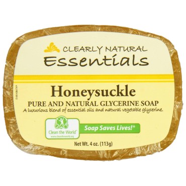 Clearly Natural Bar Soap, Honeysuckle, 4 oz, 3 pk
