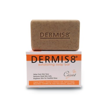Dermis8° Exfoliating Beauty Bar Soap with Carrot & Camellia Oil, 200gr