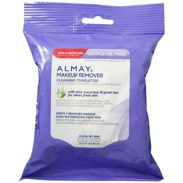 Almay Makeup Remover Cleansing Towelettes, Oil-Fre...