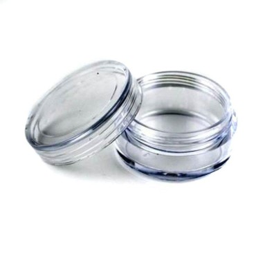 50 Pcs Clear Empty Plastic Cosmetic Containers 5 Gram Size Pot Jars Eyshadow Container Lot (50 Pcs)