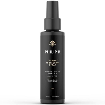 PHILIP B Thermal Protection Spray 4.2 oz. (125 ml) | Plump, Shine & Protect Hair from Heated Hair Tools