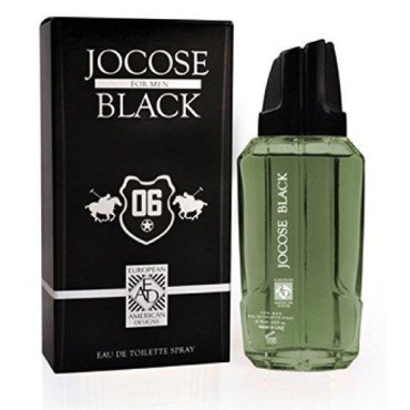 JOCOSE BLACK European American Design for Men - Eau De Toilette Spray - 2.5 fl oz