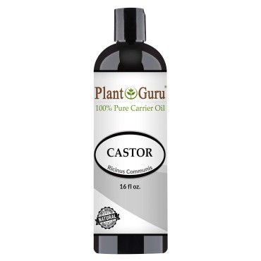 Castor Oil 16 fl. oz. Unrefined, 100% Pure Natural Hexane-Free, USP Grade, Hair Growth, Eyebrows and Eyelashes. Skin, Face and Body Moisturizer.