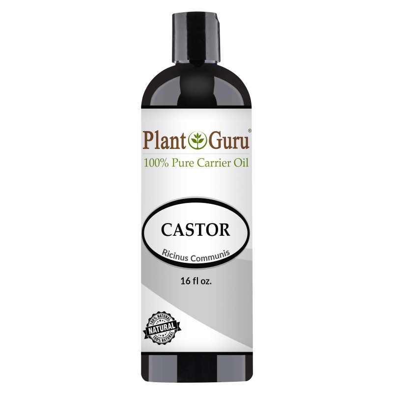 Castor Oil 16 fl. oz. Unrefined, 100% Pure Natural Hexane-Free, USP Grade, Hair Growth, Eyebrows and Eyelashes. Skin, Face and Body Moisturizer.