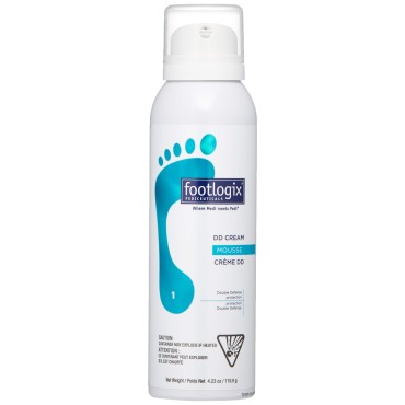 FOOTLOGIX DD Cream Mousse, White, 4.23 Ounce