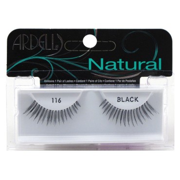 Ardell Natural Lashes #116 Black (6 Pack)...