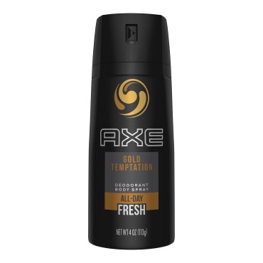 AXE Body Spray for Men, Gold Temptation 4 oz...