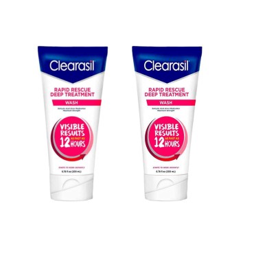 Clearasil Ultra Rapid Action Daily Face Wash 6.78oz (2 Pack)