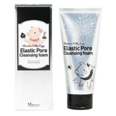 Elizavecca Milky Piggy Elastic Pore Charcoal 5% Cleansing Foam 120ml | black mask face pack | charcoal cleansing | wash off face wash | Not Tested on Animals, No Parabens