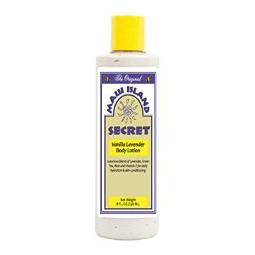Maui Island Secret Vanilla Lavender Body Lotion 8 oz.