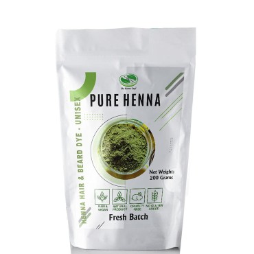 200 Grams - 100% Pure Henna Powder For Hair Dye - ...