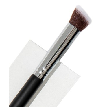 Kabuki Nose Contour Brush - Beauty Junkees Mini Flat Angle Contouring Makeup Brushes, Small Angled for Sculpting, Bronzer, Highlighter with Liquid Cream Powder Cosmetics, Dense, Vegan Synthetic