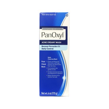 Panoxyl 4% Benzoyl Peroxide Acne Creamy Wash 6 oz (Pack of 2)