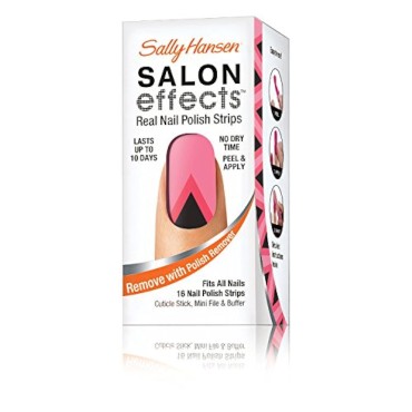 Sally Hansen Salon Effects Real Nail Polish Strips, Get The Point, 16 Count