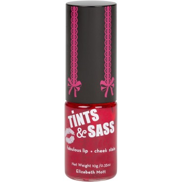 Elizabeth Mott Tints & Sass Rosy Lip Stain and Che...