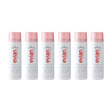 Evian Facial Spray, 1.7 oz. Travel 6-Pack