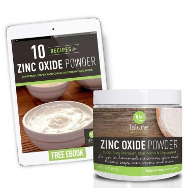 Zinc Oxide Powder Non Nano Uncoated Cosmetic Grade, 1/2 Lb