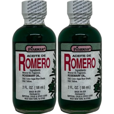 Aceite De Romero 2 Oz. Rosemary Oil 2-PACK Pharmar...