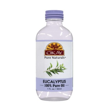 Eucalyptus Oil 100% Pure for Hair&Skin Increases Elasticity&Strength Of Hair Helps Prevent Breakage&Split Ends Moisturizes&Nourishing Skin For All Hair Textures And All Skin Types Silicone Paraben Free Made in USA 1oz