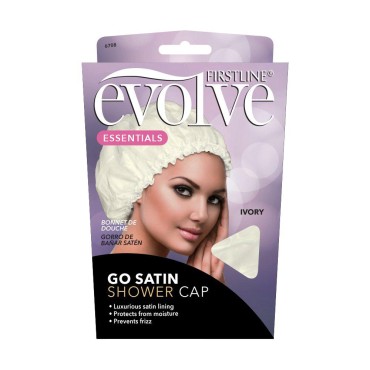 Firstline® Evolve® Go Satin Shower Cap - Ivory...