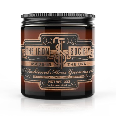 The Iron Society Old Fashioned Men's Grooming Aid Hair Pomade