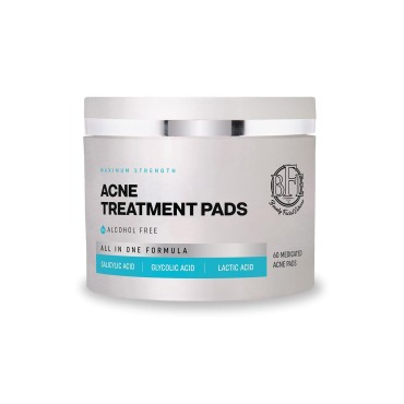 Acne Treatment Pads- Contains Salicylic, Glycolic,...