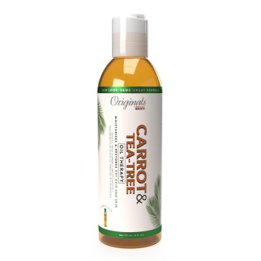 Originals by Africa's Best Carrot Tea Tree Oil Therapy, For Body, Hair and Scalp, Natural Organic Oils Repair, Restores Stimulates, Revitalizes &, Rejuvenates, 6 oz