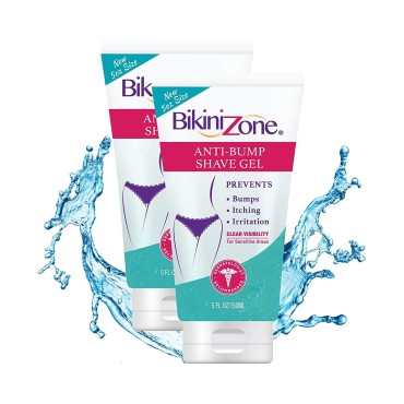 Bikini Zone Shave Gel Anti-Bumps, 4 Ounce (2 Pack)...