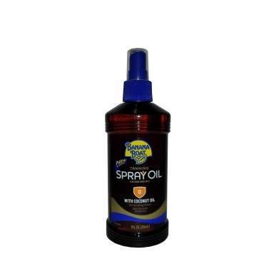 Banana Boat Spf#08 Spray Oil Pump 8 Ounce Water Resistant, 8 Fl Oz (Pack of 2)