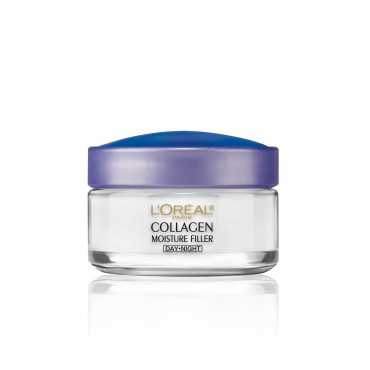 Dermatologist-tested L'Oreal Paris Collagen Moisture Filler Anti Aging Night Face Cream, 1.7 oz.