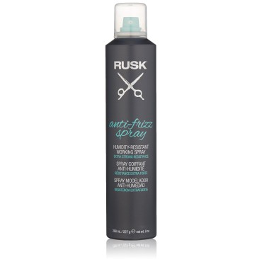 RUSK Anti-Frizz Spray, 8 Oz, Humidity-Resistant Wo...