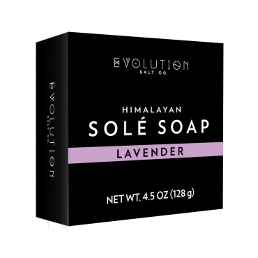 Evolution Salt - Himalayan Sole Bath Soap Lavender, 4.5 oz