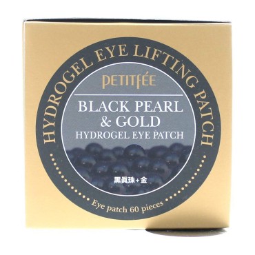 Black Pearl & Gold Hydrogel Eye Patch, 60 Patches,...