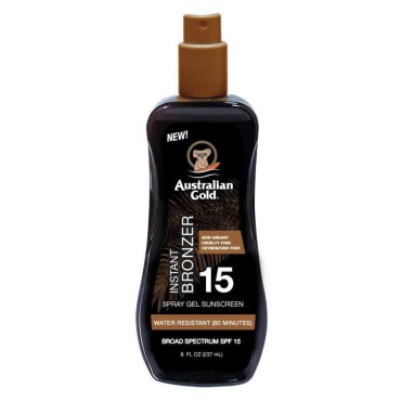 Australian Gold Spf#15 Spray Gel With Instant Bronzer 8 Ounce (235ml) (6 Pack)