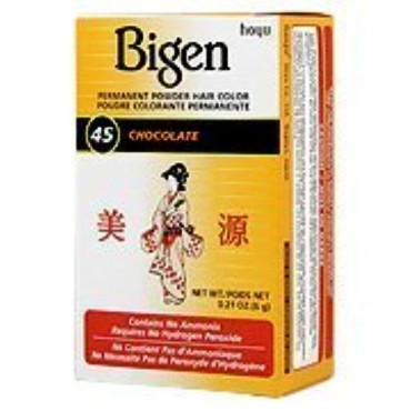 Bigen Powder Hair Color #45 Chocolate 0.21oz (6 Pa...