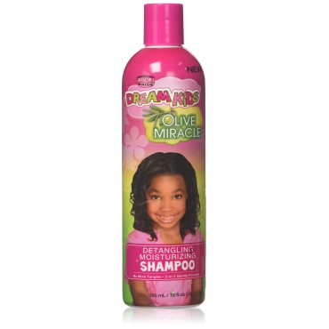 African Pride Dream Kids Olive Miracle Detangling Shampoo 12oz (6 Pack)