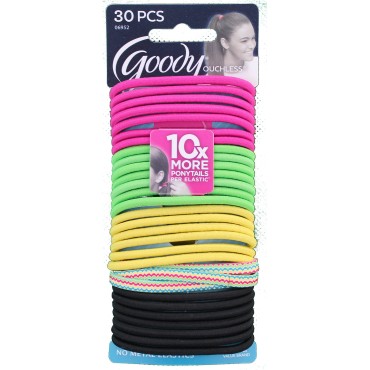 2 Packs 60 Pieces Goody Ouchless Ponytail Holders