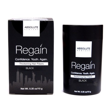 Regain Hair Fibers by Absolute 0.35oz/10g (Black)