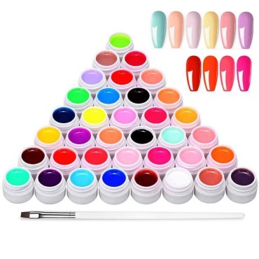 Anself 36 Colors Nail Polish, Paint Kit, Gel Paint...