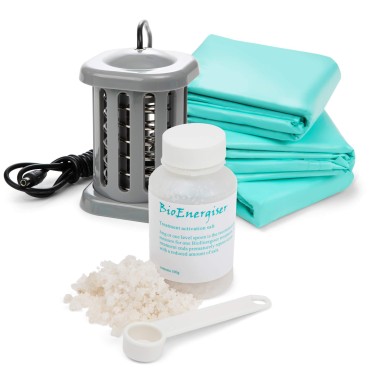 BioEnergizer Foot Spa Refill Kit for BioEnergizer | Comes w/ 30 Liners, Cartridge, Salt 100g & Measuring Scoop