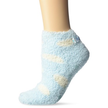 Bath Accessories Gal Pal Essential Moisture Treatment Socks, Blue Dots