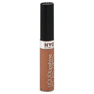N.Y.C. New York Color Liquid Lipshine Lip Gloss, Nude York City, 0.24 Fluid Ounce