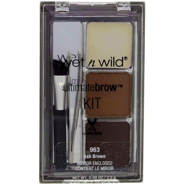 2 Pack Wet n Wild Beauty Ultimate Brow Kit 963 Ash Brown