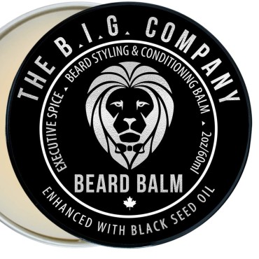 B.I.G. Company Beard Balm for Men - Light Weight Beard Wax with Good Hold, Styling, Control and Deep Conditioning of Beard Hair - Promotes Natural Beard Growth