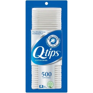 Q-tips Cotton Swabs, 500 Count (Pack of 2)...