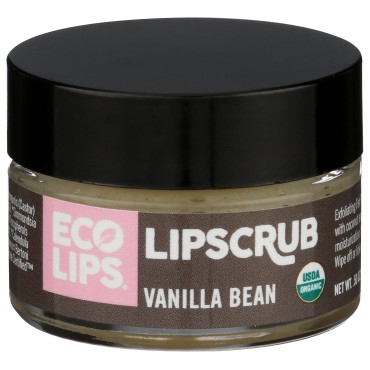 Ecolips Ecolips Organic Lip Scrub, Vanilla Bean, 0...