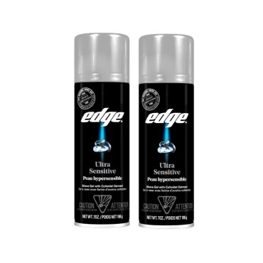Edge Shave Gel, Fragrance Free, Ultra Sensitive with Oat Meal 7 oz (Pack of 2)